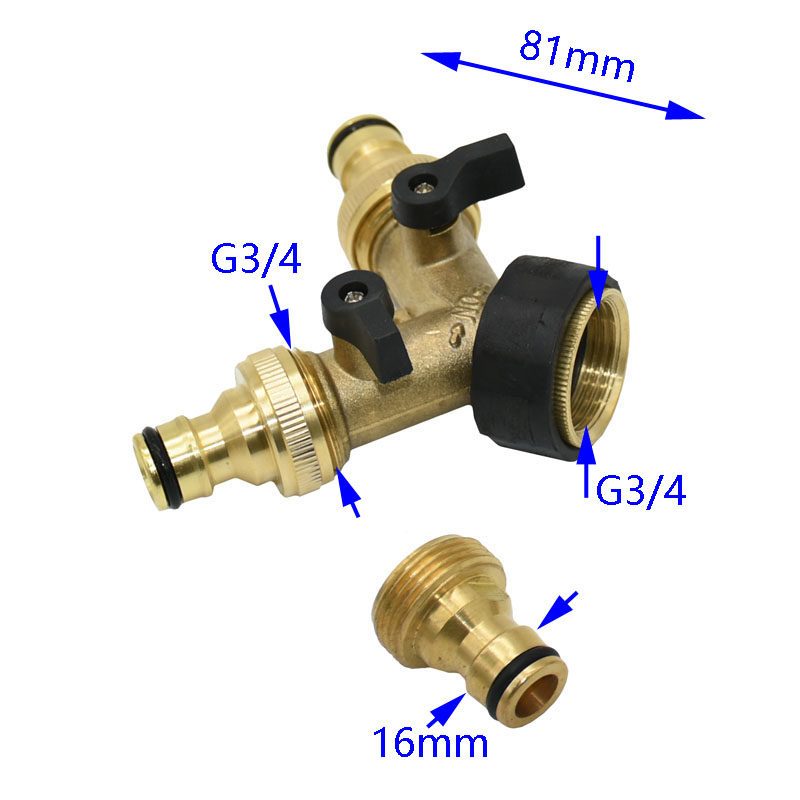 Brass 3/4' Female 2 Way Tap Wa - огляд і ціна Spoke Nipple Brass